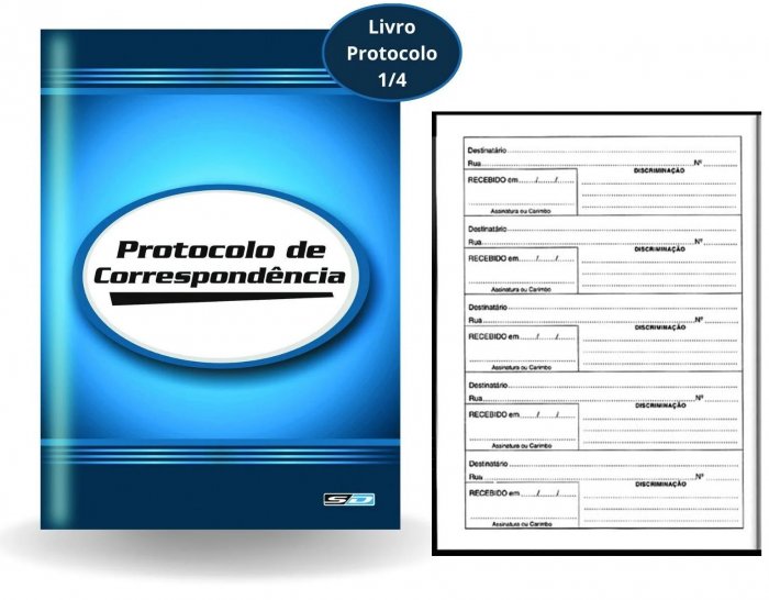 Livro Protocolo Correspondencia 104FLS 10020 Sd