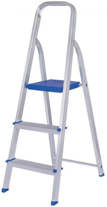 Escada 3 Degraus Aluminio 120 KG - Mor