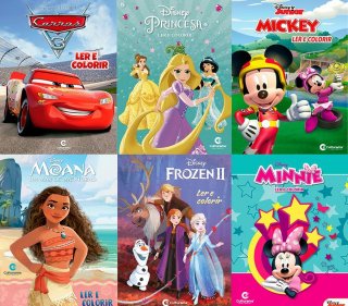 Livro ** Ler e Colorir Disney 8Pag - Culturama (Avulso)