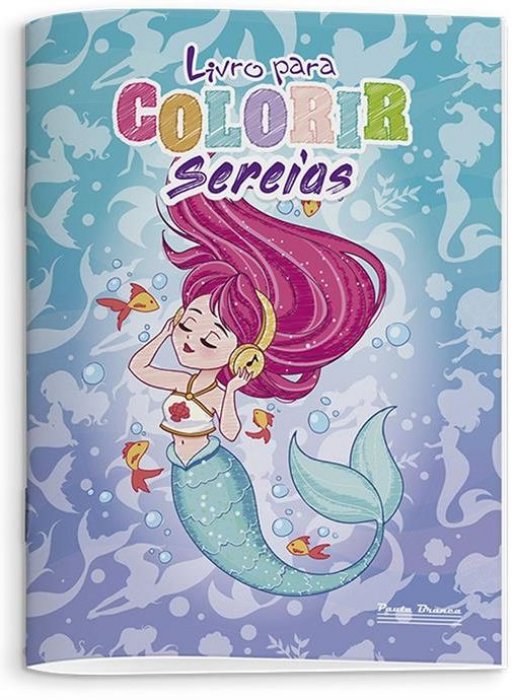 Livro **Colorir Sereias 8PAG - Pauta Branca (Avulso)
