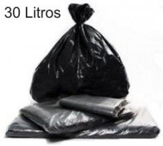 Saco Lixo 030/40L Preto 59X62 *pct/50* 0,025 Upbag Basic