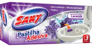 Pedra/pastilha Adesiva Sanitaria C/3 Lavanda Sany