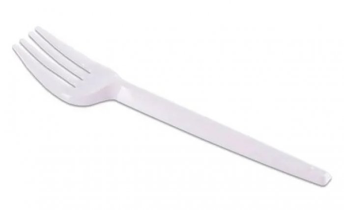 Garfo Descartavel Sobremesa Branco Prafesta - PCT/50 - 13CM