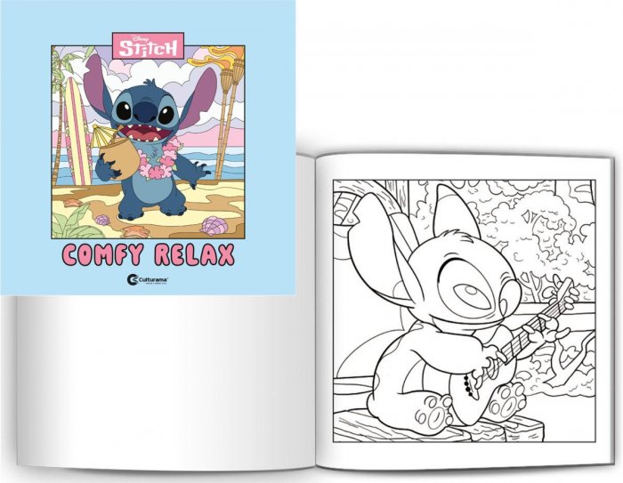 Livro Colorir Stitch Comfy Relax 24PAG 150G - Culturama