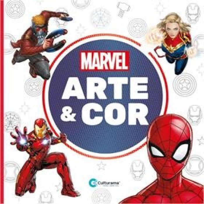 Livro Colorir Arte e Cor Marvel 27X27 36PAG - Culturama
