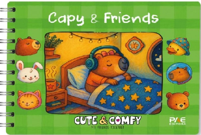 Livro Colorir Bobbie Goods Esp Cute Comfy Capy Dormindo 64PAG CD 150G - Pae