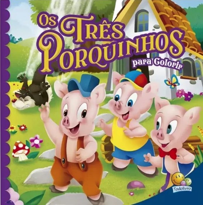 Livro ** Ler/Colorir Os Tres Porquinhos 18PAG - Todolivro 1162381