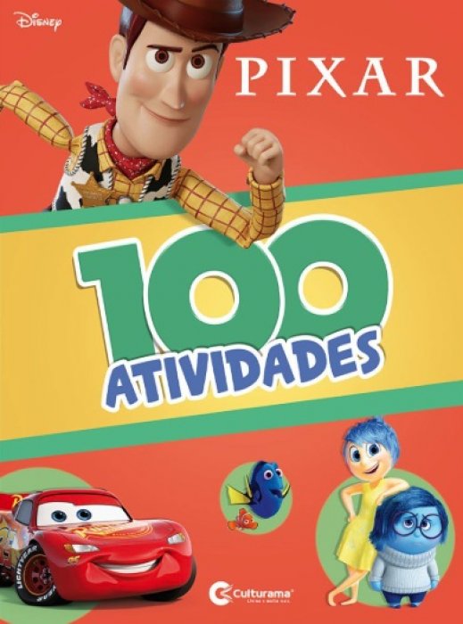Livro ** Atividades/Colorir 100 Disney Pixar - Culturama