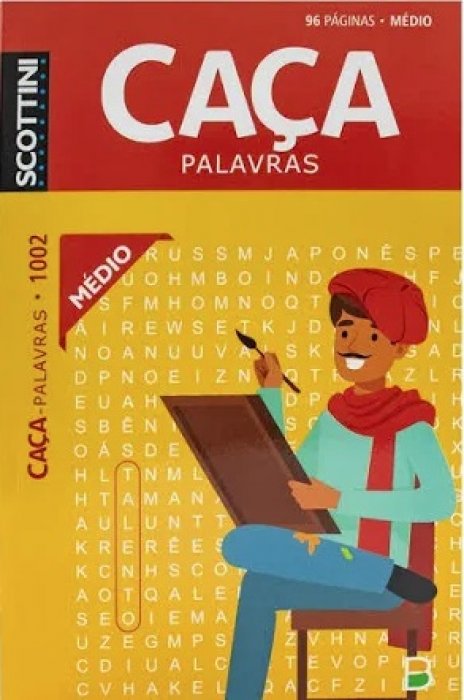 Livro Caca-Palavras Medio 96PAG - Scottini 1002 1174088
