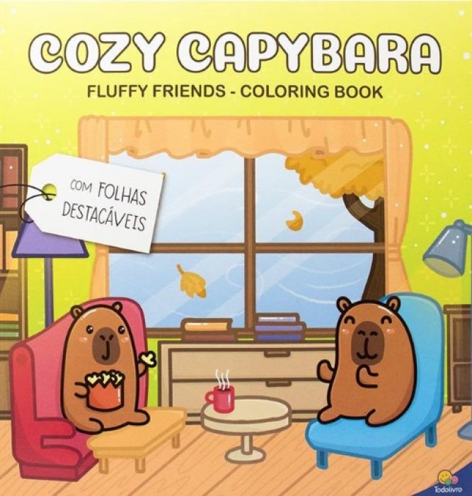 Livro ** Ler Colorir Adesivos Capivara 25X25 26Pag - Todolivro