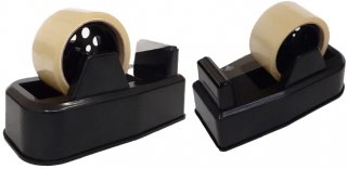 Porta Durex Larga/suporte Fita Larga 50Mm Preto