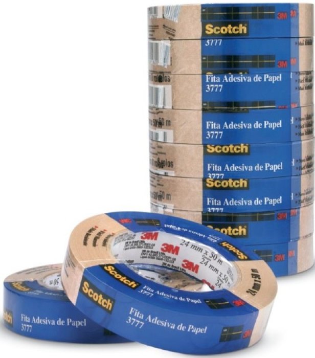 Fita Crepe Marrom 24X50 3M Scotch 3777