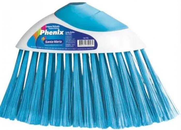 Vassoura de Nylon 29CM Phenix ***Sem Cabo*** Santa Maria