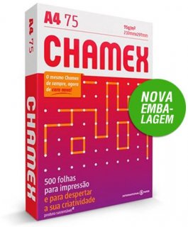 Papel A4 75Gr Branco Chamex Office Pct/500