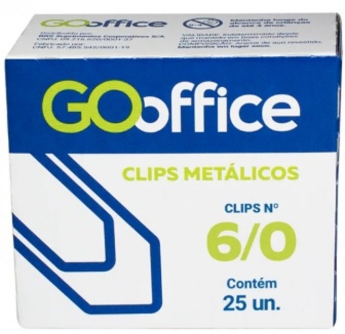 Clips Metalicos 6/0 Go Office CX/25