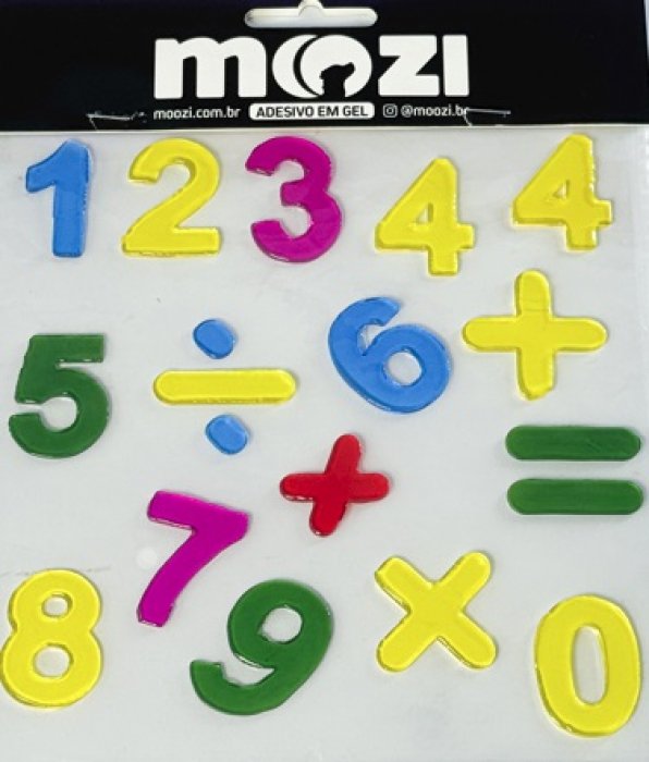 Adesivo Gel Numeros Moozi
