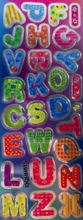 Adesivo Letras Holografico Moozi