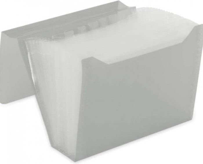 Pasta Sanfona PP Duplicata Pequena 31 Div Polibras 93217