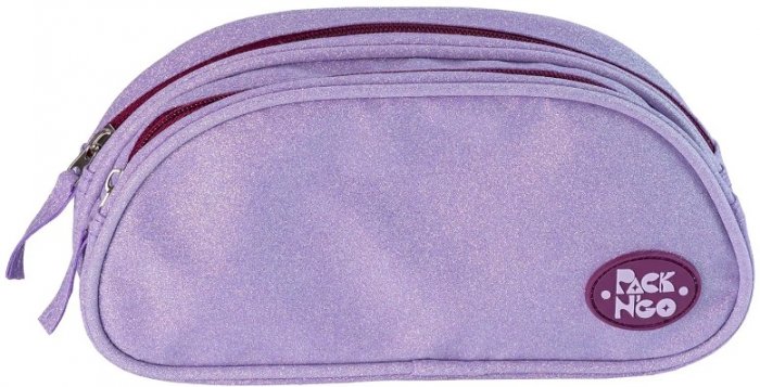 Penal Duplo Glitter Lilas Packn'Go 25422LI Estojo