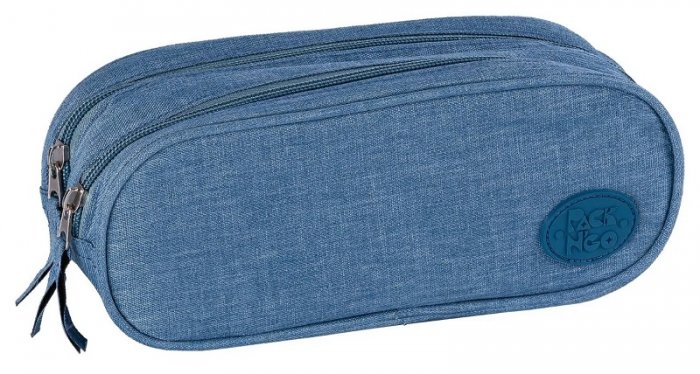 Penal Duplo Linho Jeans Azul Packn'Go 25442AZ Estojo