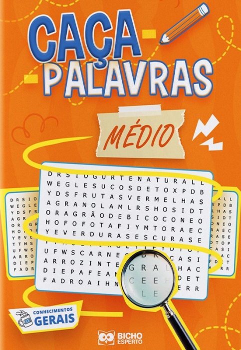 Livro Caca-Palavras Medio 16Pag - Bicho Esperto 37873
