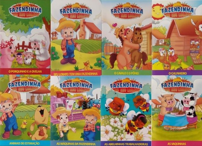 Livro Leitura Fazendinha do Seu Lobato 13X18 10PAG - Bicho Esperto