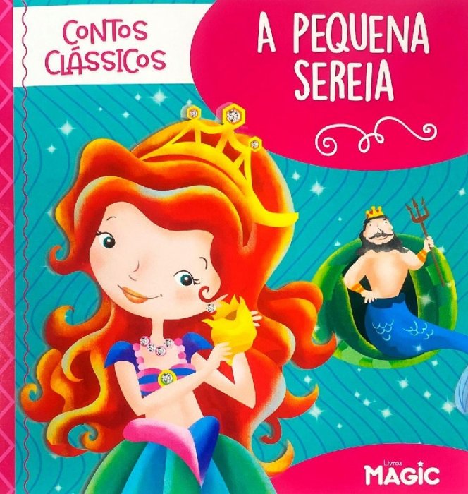 Livro Leitura Pequena Sereia 12PG 20X20 - Magic Kids
