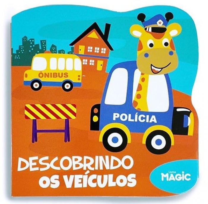 Livro Leitura Recortado Descobrindo Veiculos 10PG - Magic Kids