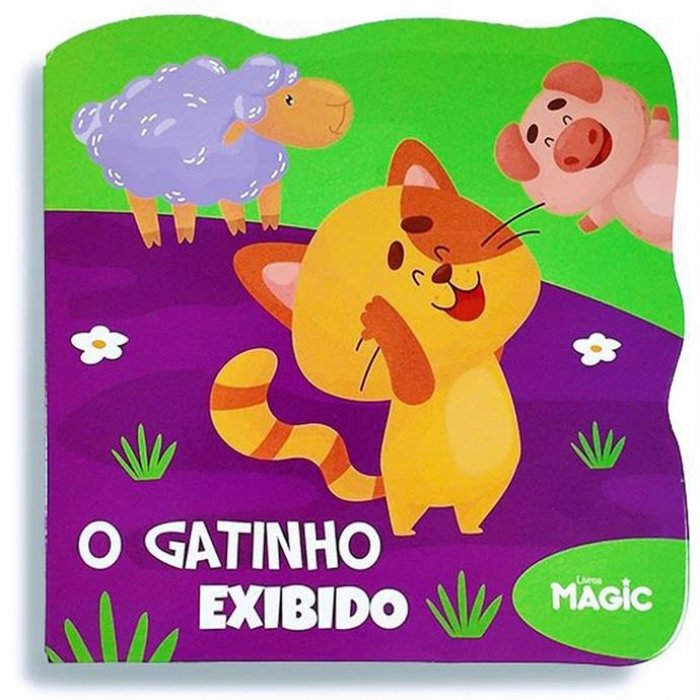 Livro Leitura Recortado o Gatinho Exibido 10PG - Magic Kids