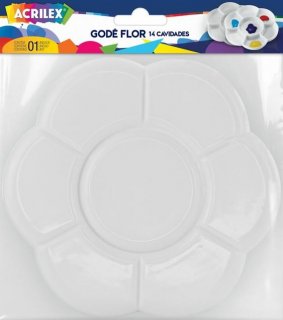 Paleta para Pintura Gode Flor 14C Plast. Acrilex