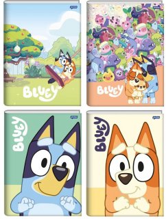 Caderno Cd 80 Fls Cost Peq Bluey  Jandaia