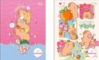 Caderno Cd Quadriculado 40Fls Capyclub 10X10 Tilibra