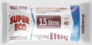 Saco Lixo 015/20L Azul 39X58 *pct/40* 3Kg Vabene