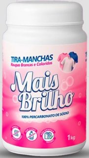 Tira Manchas em Po Percarbonato de Sodio Pote 1KG - Mais Brilho (Lava Roupas)