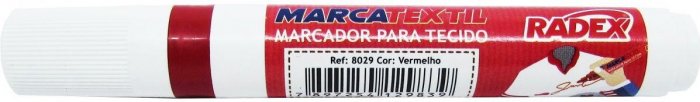 Caneta Tecido Radex Vermelha Marcatextil 8029