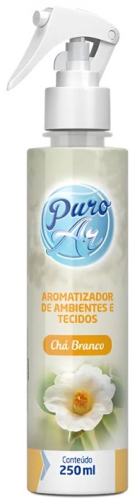 Aromatizador de Ambientes e Tecidos Puroar Cha Branco 250ML Spray