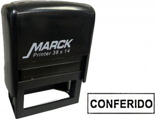 Carimbo Automatico Conferido Ref.2541 Carbrink Preto