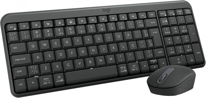 Kit Teclado e Mouse Sem Fio Logitech MK250 Bluetooth- S/Adaptador- Compacto