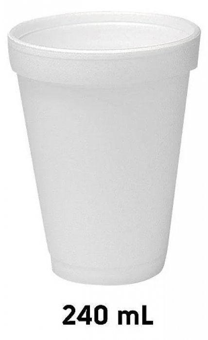 Copo Isopor/Termico 240ML Totalplast PCT/20