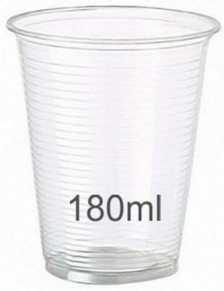 Copo Agua 180Ml ***transparente*** Fonplast Pct/100