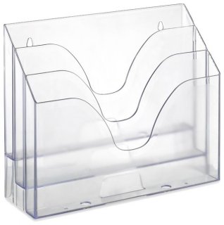 Organizador Triplo *novacril Cristal - Faca Facil 1082