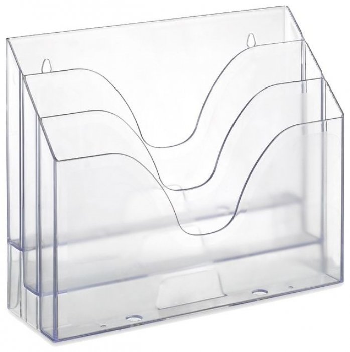 Organizador Triplo *novacril Cristal - Faca Facil 1082