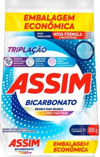 Sabao em Po 800Gr Assim **c/bicarbonato** (Lava Roupas)