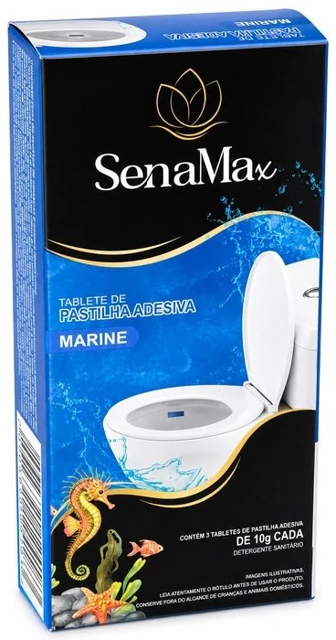 Pedra/Pastilha Adesiva Sanitaria C/3 Marine Senamax