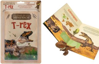 Livro Brinquedo - Mundo dos Minidinos: T-Rex