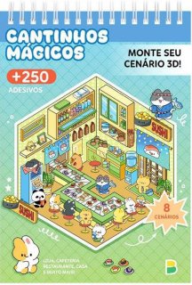 Livro Cenario 3D Adesivos - Pequeno Mundo 3D: Cantinhos Magicos