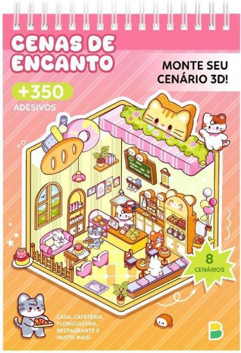 Livro Cenario 3D Adesivos - Pequeno Mundo 3D: Cenas de Encanto