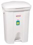Lixeiro Plastico C/Pedal 36L Branco Sanremo 298/1