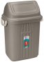 Lixeiro Plastico Basculante 19L Marrom Sanremo SR279