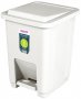 Lixeiro Plastico C/Pedal 07L Branco Sanremo SR2207